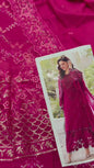 Dhanak Embroidered Luxury 3pc Article Sonya Hussain Shocking Pink MB