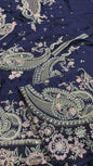 Silk Embroidered Luxury 2pc Article Zinc Color Cutwork sleeves