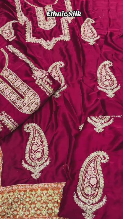 Silk Luxury Embroidered Dress