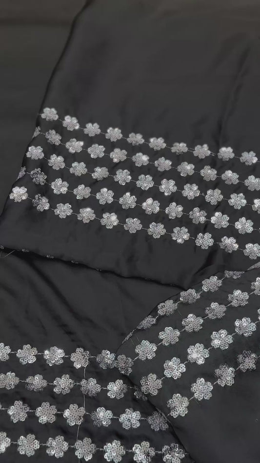 Silk Embroidered Luxury 3pc Article Double Shaded With Silk Dupatta