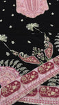 9000 Velvet Embroidered 2pc Article Pink silk border