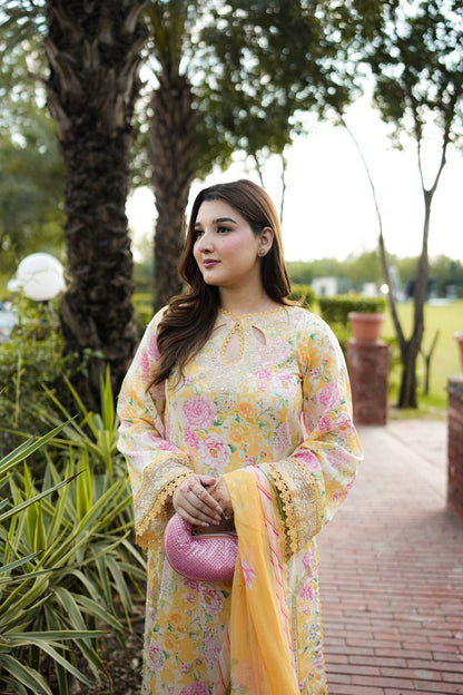 Baroque New Yellow Frock Lawn