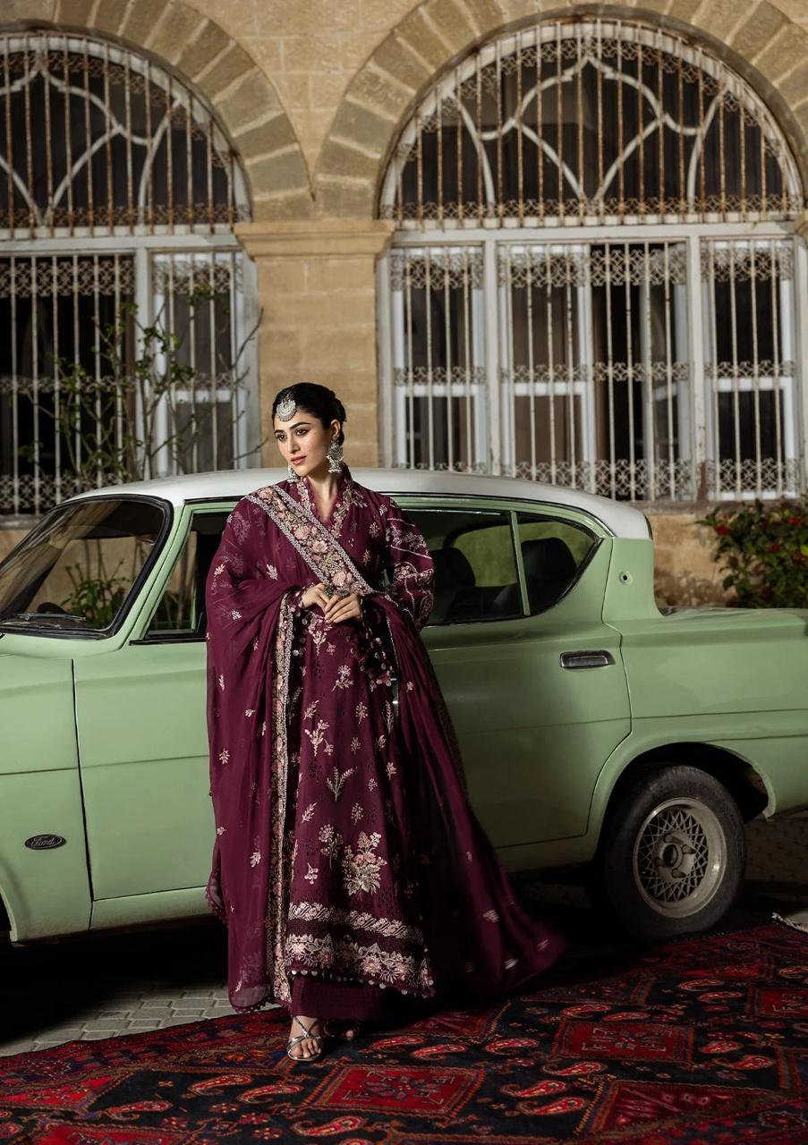 Kahf 3piece LUXURY LAWN EMBROIDERED DRESS