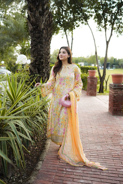 Baroque New Yellow Frock Lawn