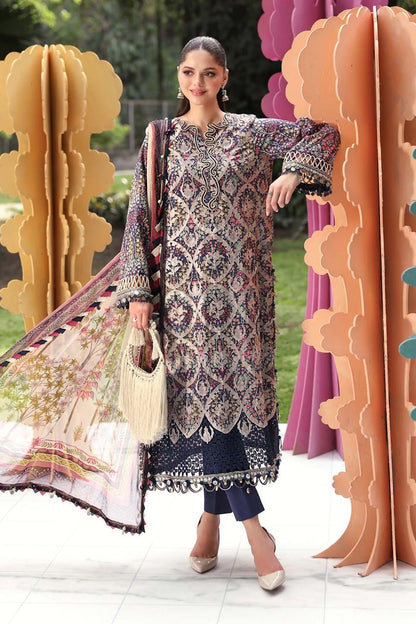 Maria.b 3PC EMBROIDERED LAWN DRESS