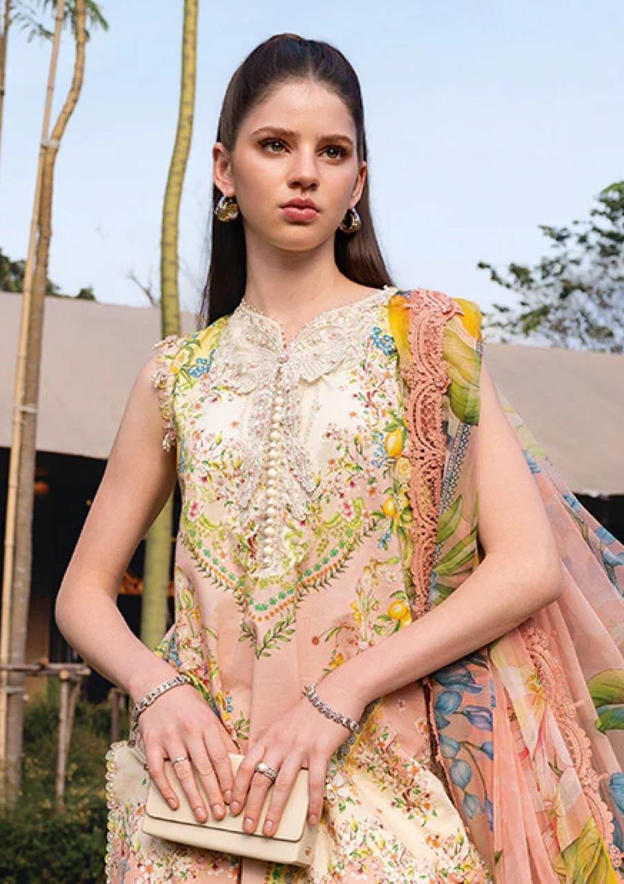 Lawn Fabric 3pc Embroidered