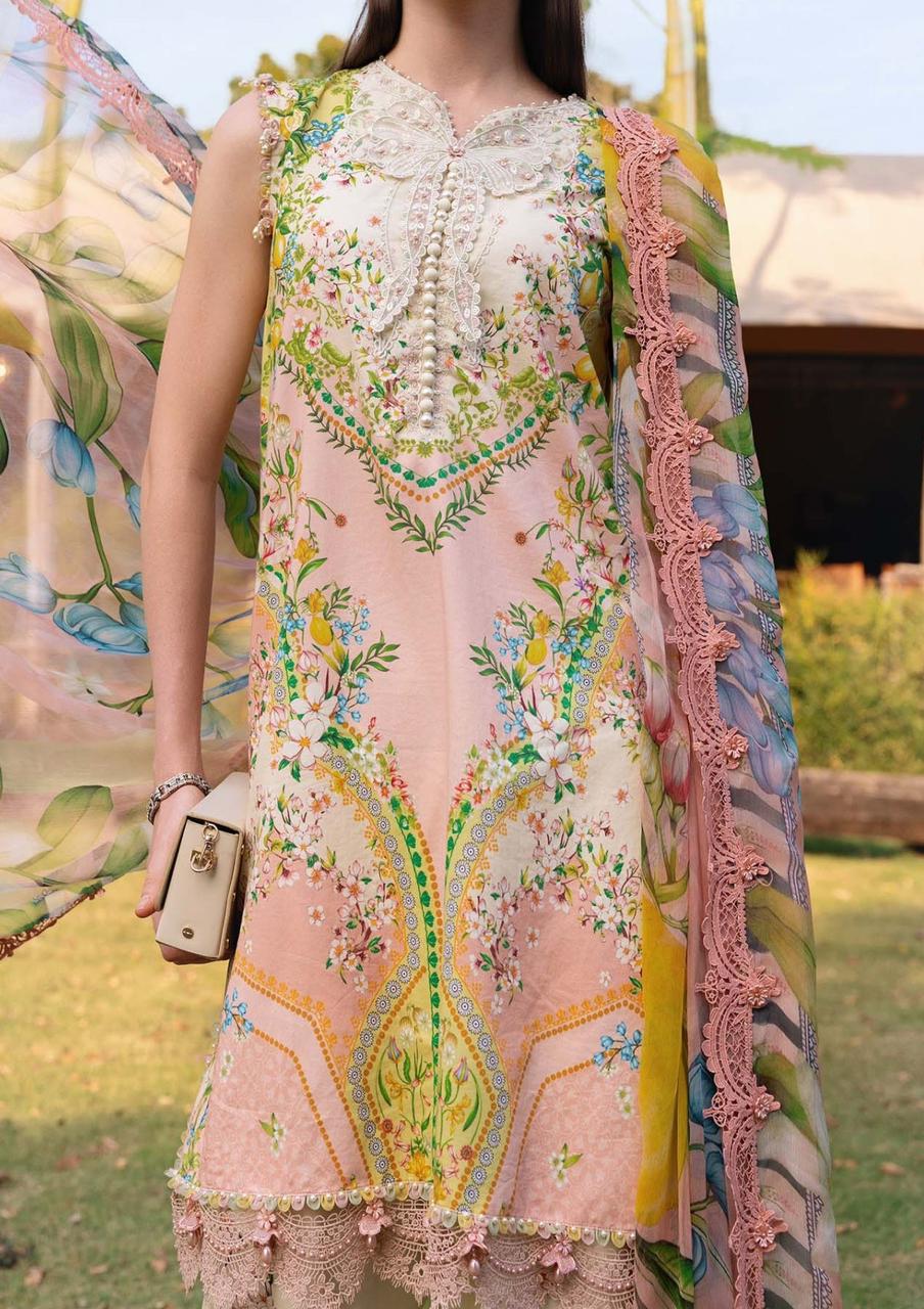 Lawn Fabric 3pc Embroidered