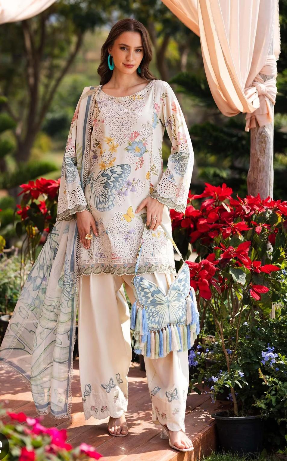 MARIA B. CHIKANKARI PRINTED LAWN 3 PC
