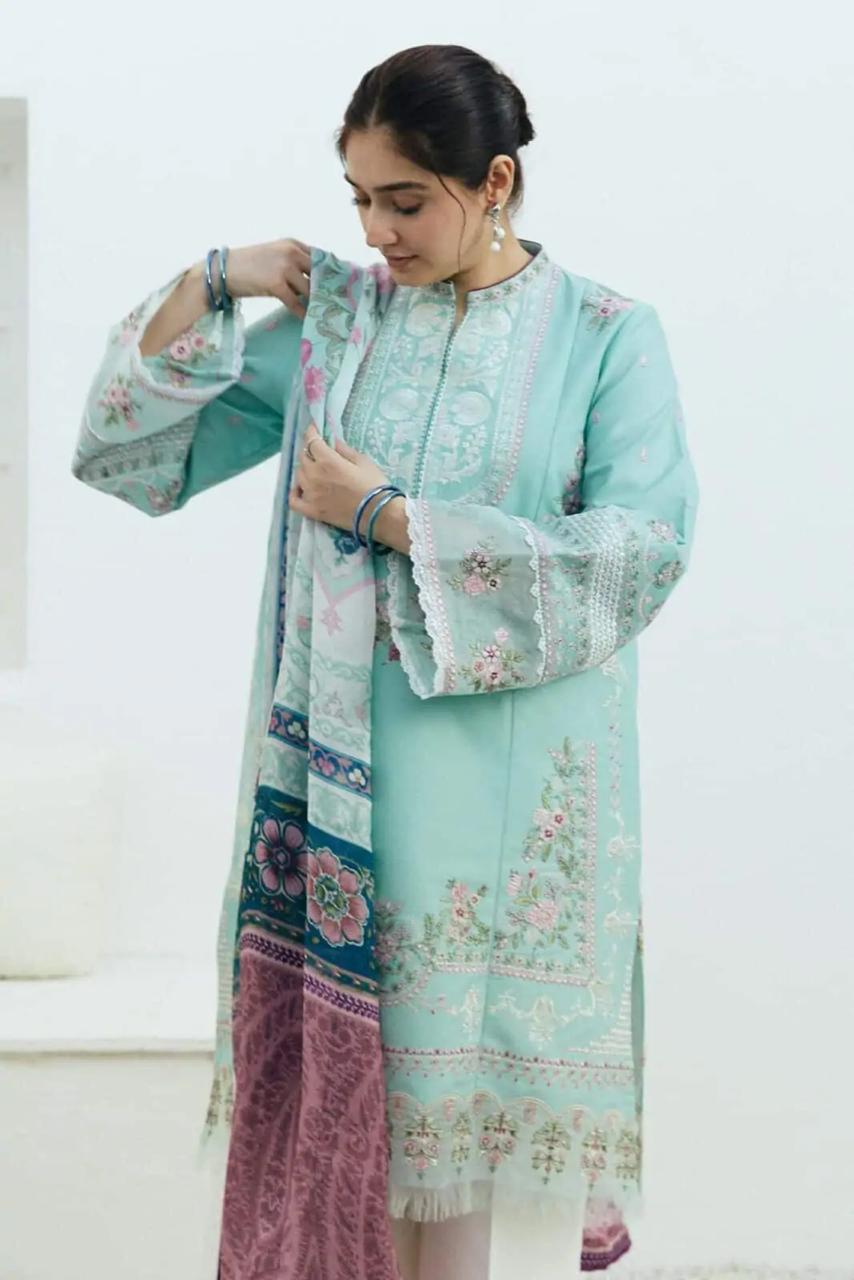 Luxury Embroidered dress Lawn 3pc