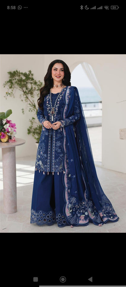 Qalamkar Luxury Lawn 3pc Article