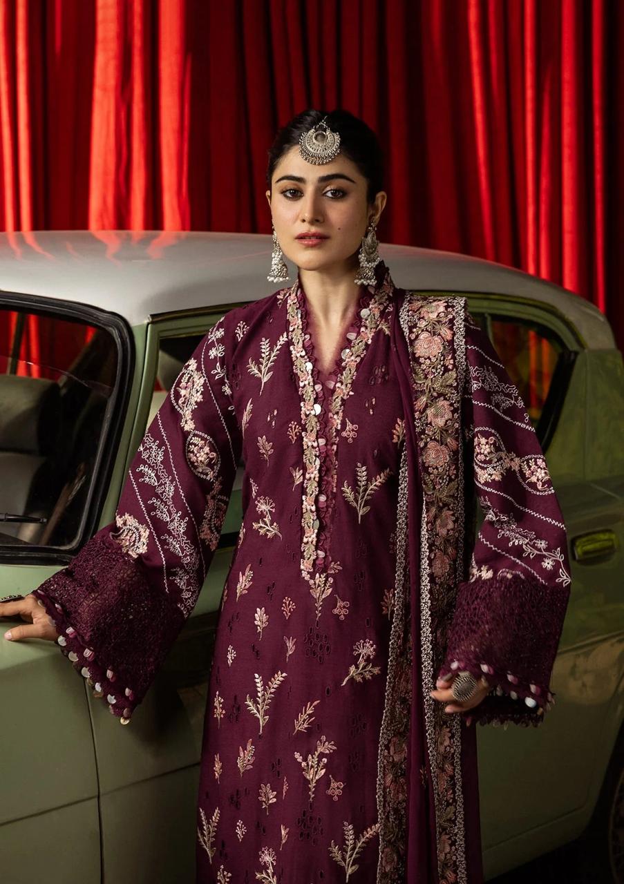 Kahf 3piece LUXURY LAWN EMBROIDERED DRESS
