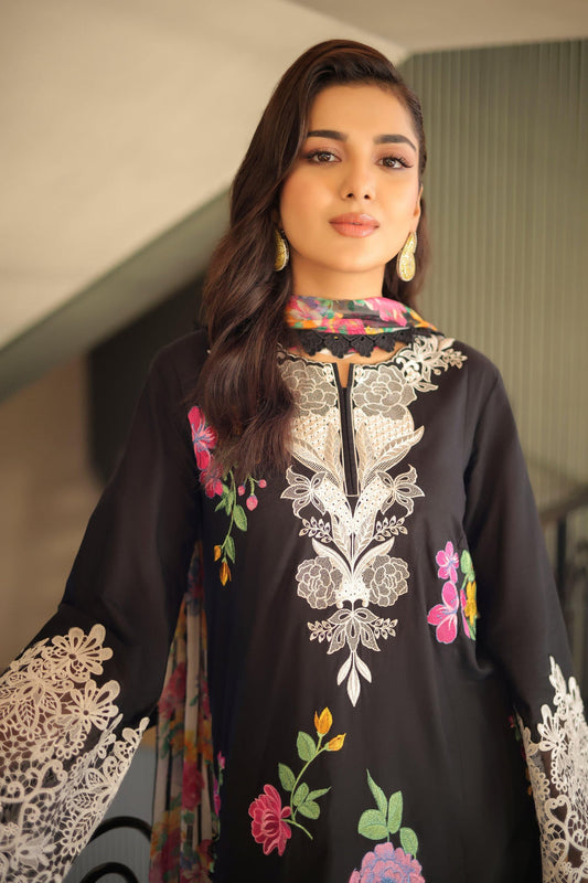 Aneelas Printed Lawn 3 Pc