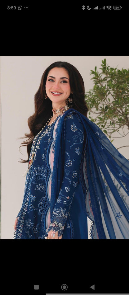 Qalamkar Luxury Lawn 3pc Article