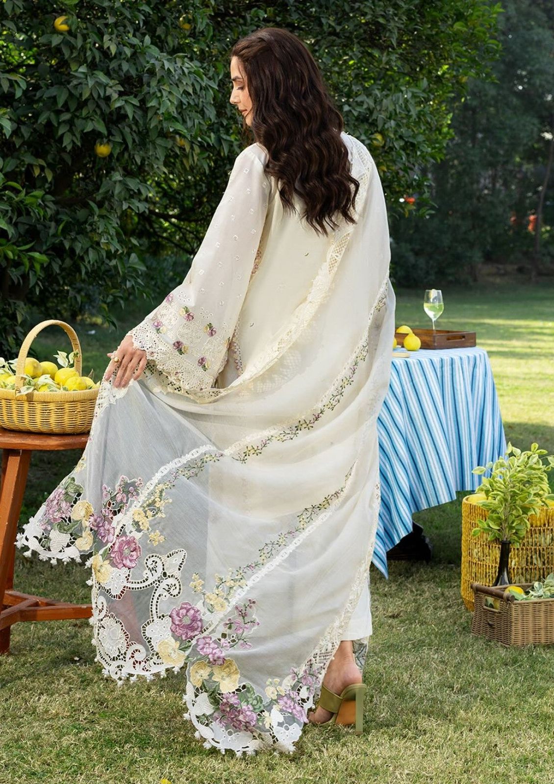 LUXURY EMBROIDERED LAWN 3 PC LAWN DRESS