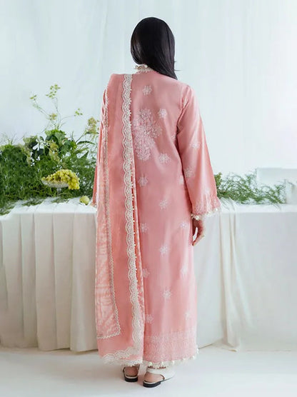 Qalamkar Luxury Lawn 3pc Embroidered Dress