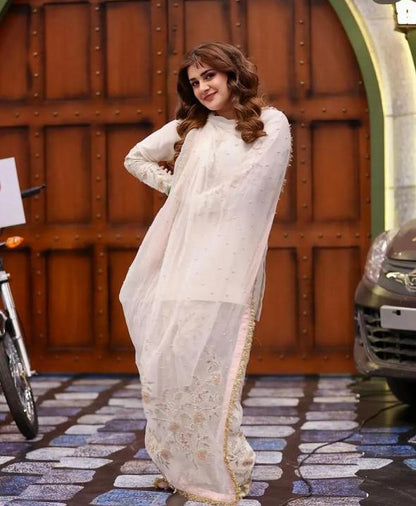 Ethnic Silk luxury 3pc Article Kubra khan D-7007