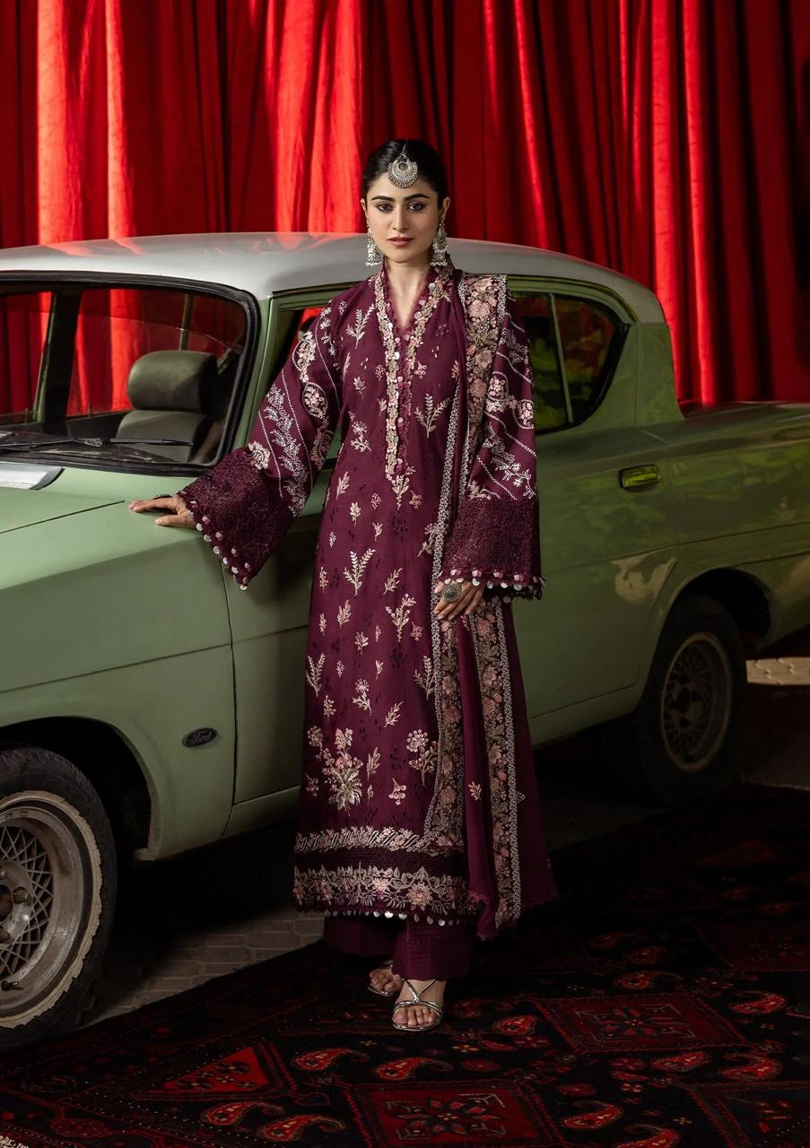 Kahf 3piece LUXURY LAWN EMBROIDERED DRESS