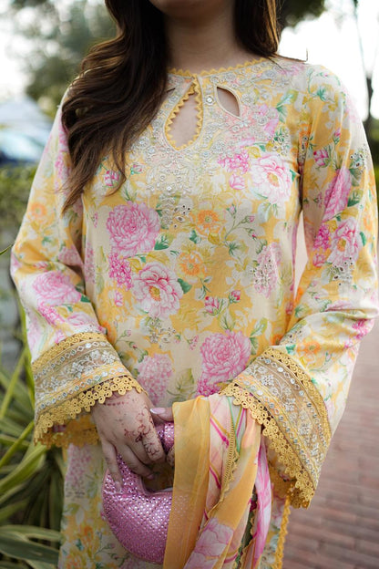 Baroque New Yellow Frock Lawn
